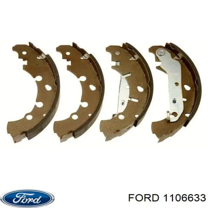 1106633 Ford колодки тормозные задние барабанные