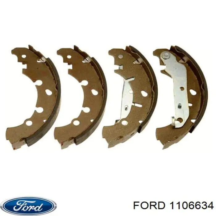 1106634 Ford колодки тормозные задние барабанные
