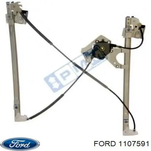 1107591 Ford mecanismo de acionamento de vidro da porta dianteira direita