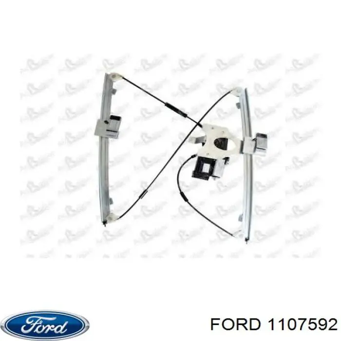 1107592 Ford mecanismo de acionamento de vidro da porta dianteira esquerda