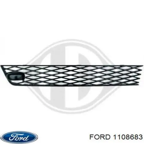 Grelha direita do pára-choque dianteiro para Ford Galaxy (WGR)