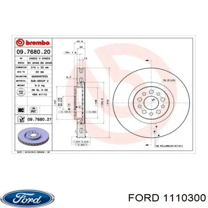  Ford 1110300 цена, от 19.28 USD