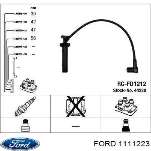 Высоковольтные провода 1111223 Ford