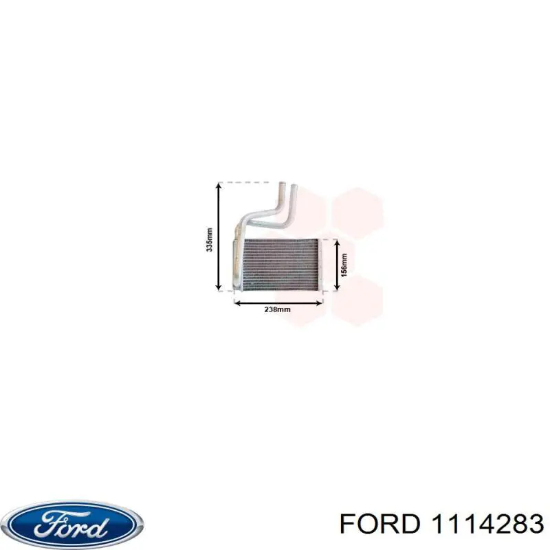 Радиатор печки (отопителя) Ford 1114283 цена, от 19.09 USD