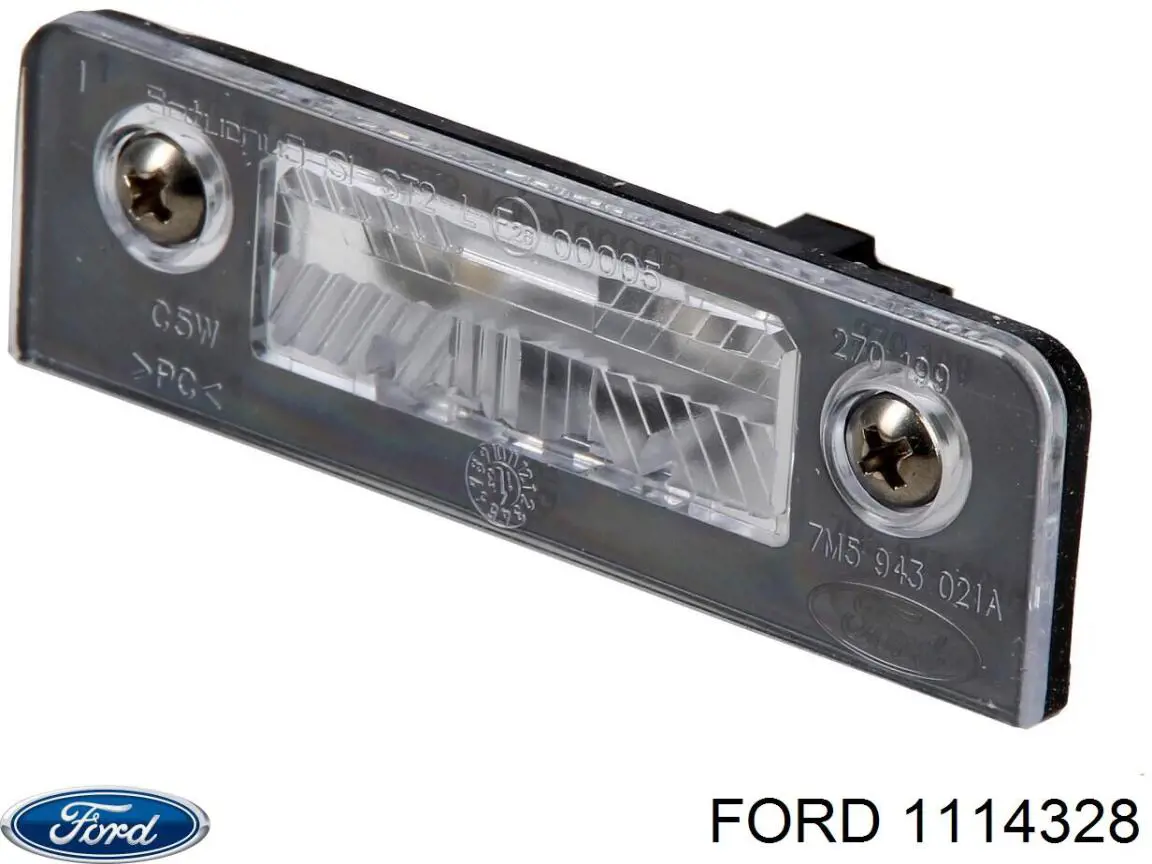 Фонарь подсветки номерного знака 1114328 Ford