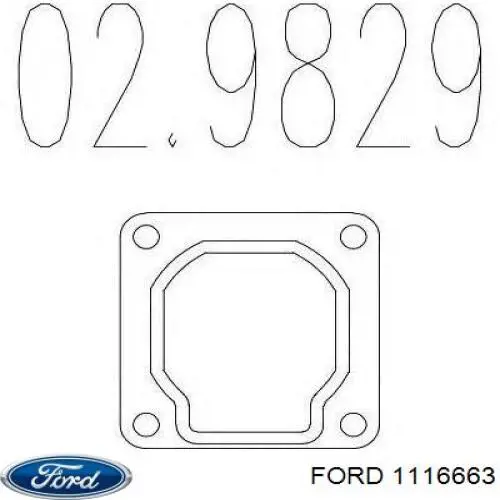 Прокладки выхлопной системы Ford 1116663 цена, от 4.51 USD