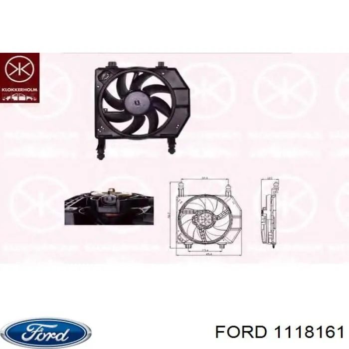 Купить 1118161 Ford Диффузор вентилятора в сборе с мотором и крыльчаткой