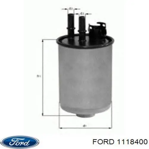 Фильтр топливный Ford 1118400