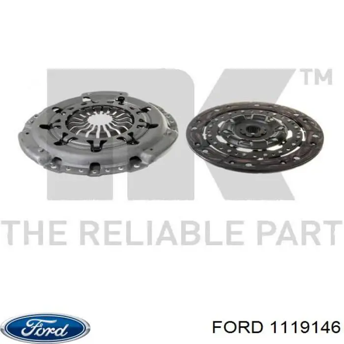 Комплект сцепления (3 части) Ford 1119146 цена, от 172.18 USD
