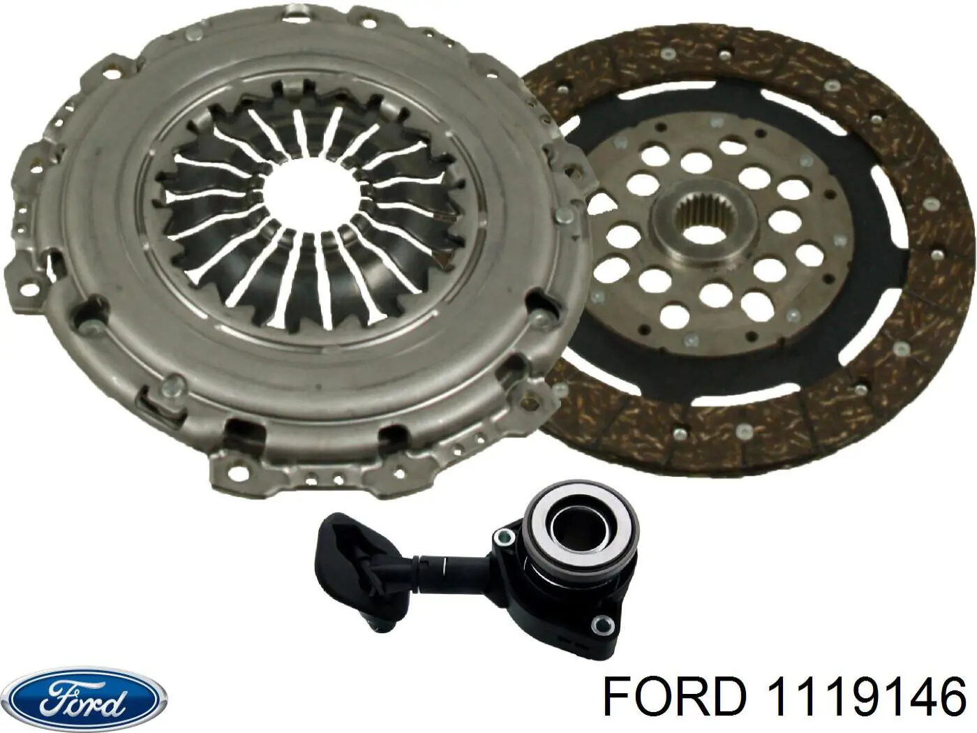 Купить 1119146 Ford Комплект сцепления (диск, корзина, подшипник)