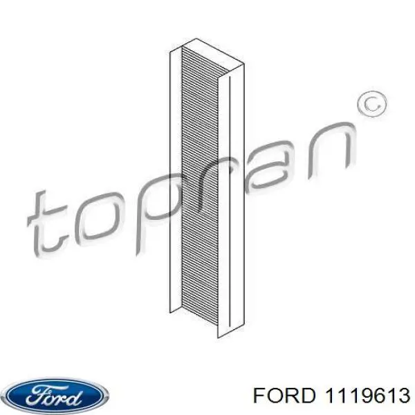 Купить 1119613 Ford Фильтр салона угольный
