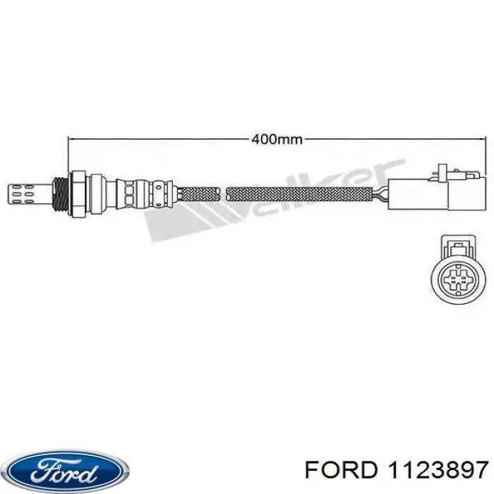 Купить 1123897 Ford Датчик кислорода до катализатора
