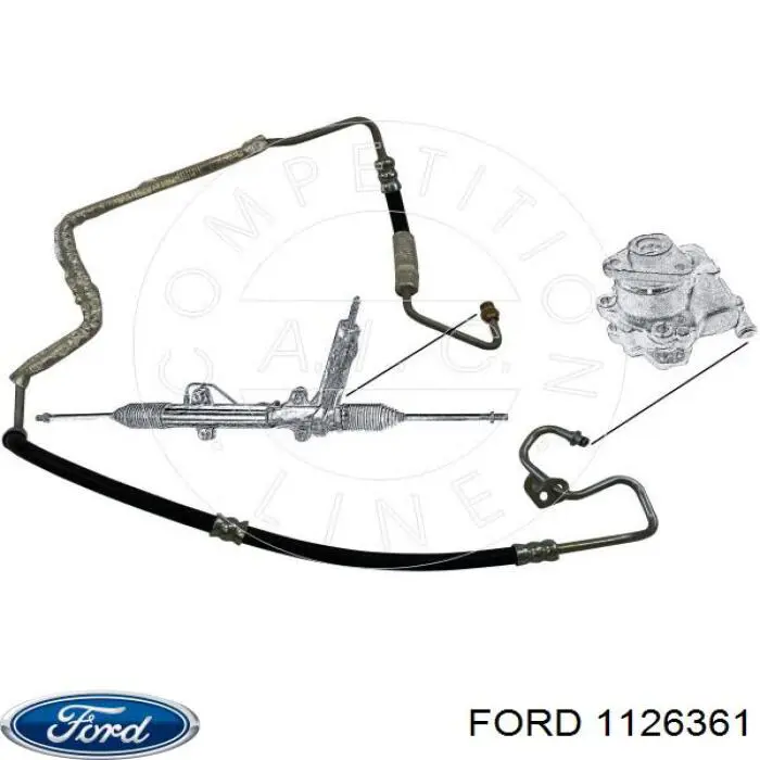 Патрубок высокого давления гидроусилителя Ford 1126361 цена, от 90.87 USD
