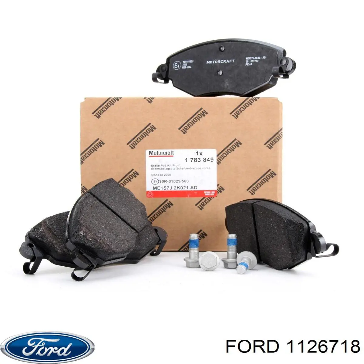 Передние тормозные колодки 1126718 Ford