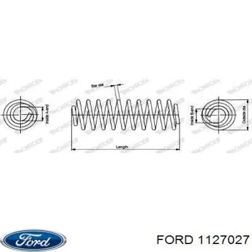 Купить 1127027 Ford Винтовая пружина подвеска