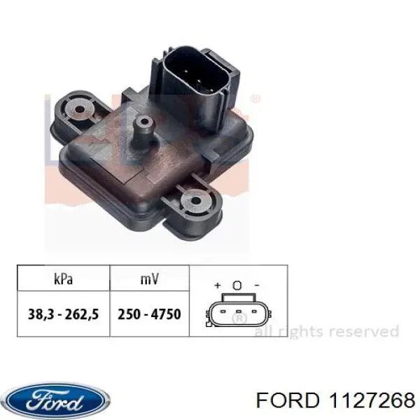 1127268 Ford датчик давления во впускном коллекторе, map