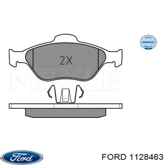 1128463 Ford колодки тормозные передние дисковые
