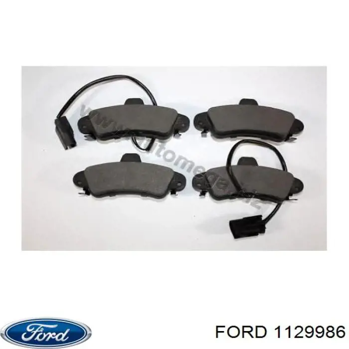 1129986 Ford колодки тормозные задние дисковые