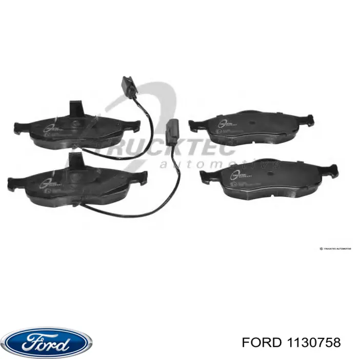 1130758 Ford колодки тормозные передние дисковые