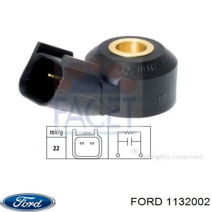 1132002 Ford датчик детонации