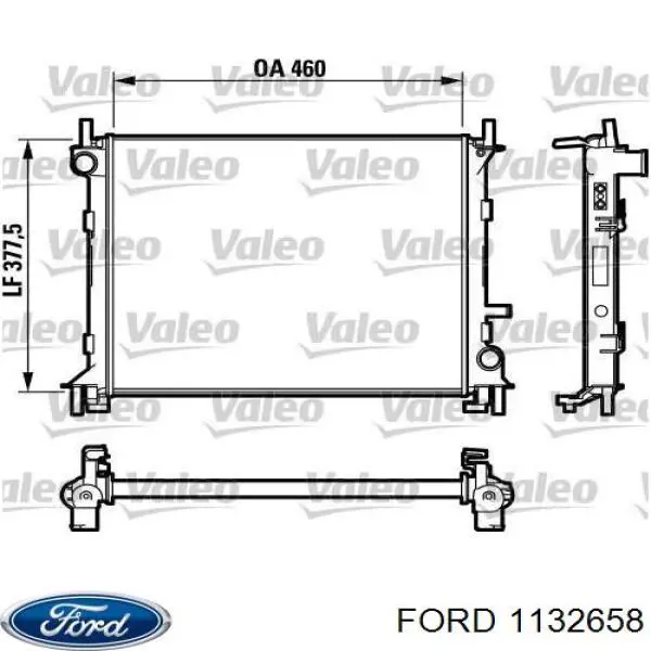 Радиатор 1132658 Ford