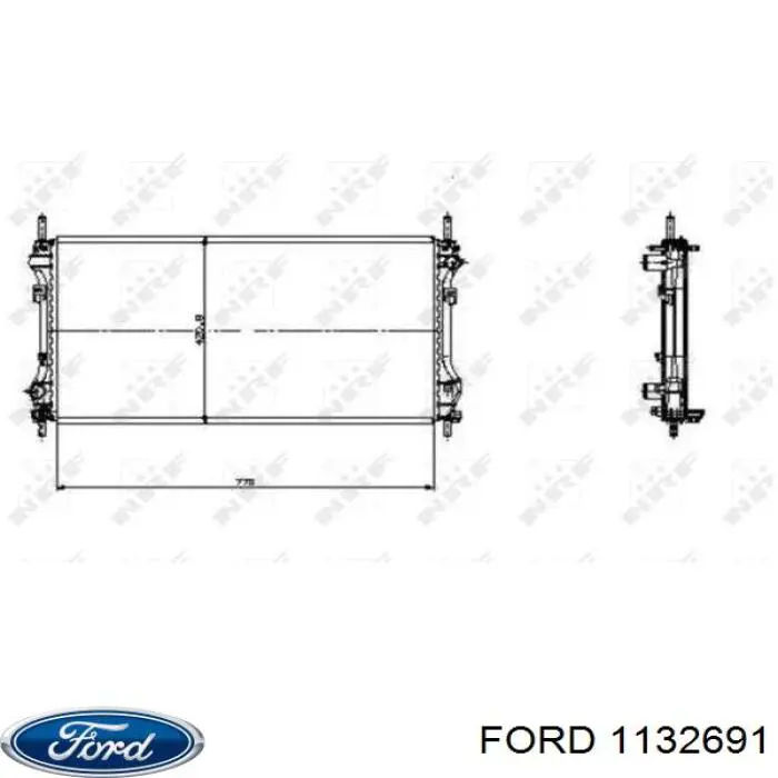 Купить 1132691 Ford Радиатор водяной