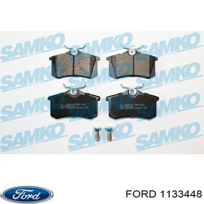 Купить 1133448 Ford Колодки тормозные задние, дисковые
