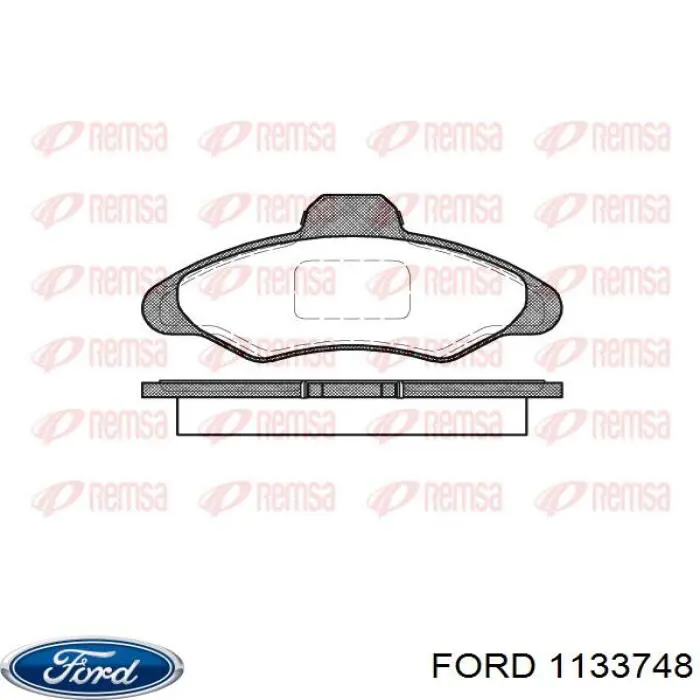 1133748 Ford колодки тормозные передние дисковые