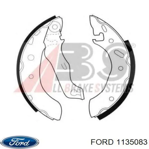 Купить 1135083 Ford Задние барабанные тормозные колодки