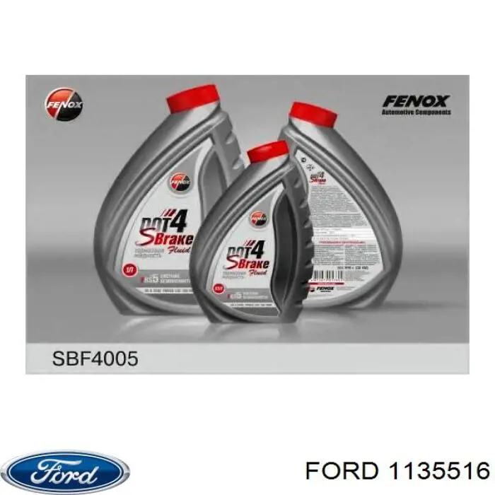 Жидкость тормозная Ford Brake Fluid SUPER DOT 4 0.5 л (1135516)