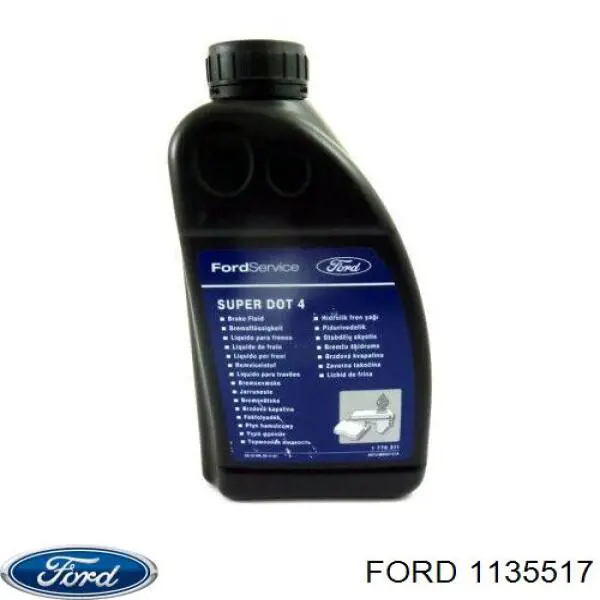 Жидкость тормозная Ford Brake Fluid SUPER DOT 4 1 л (1135517)