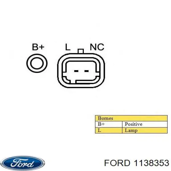 Радиатор охлаждения двигателя Ford 1138353 цена, от 370.27 USD