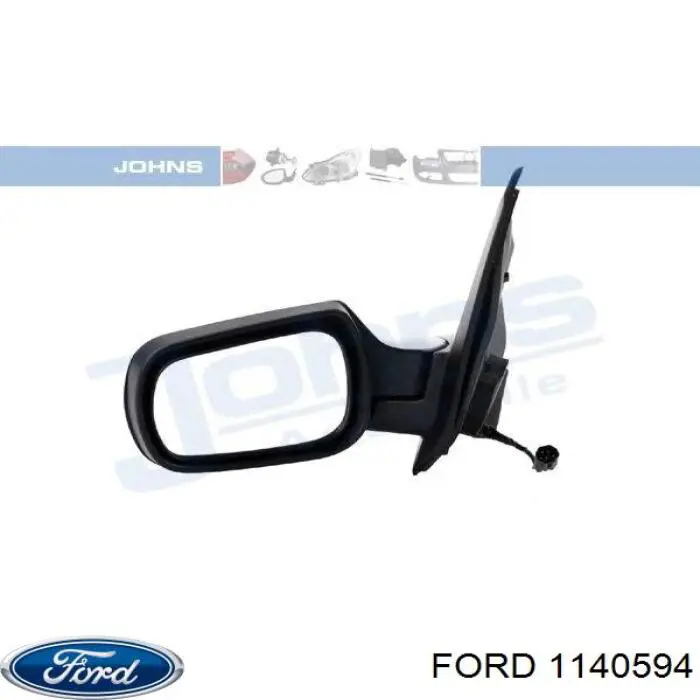 Купить 1140594 Ford Стекло зеркала заднего вида, левого