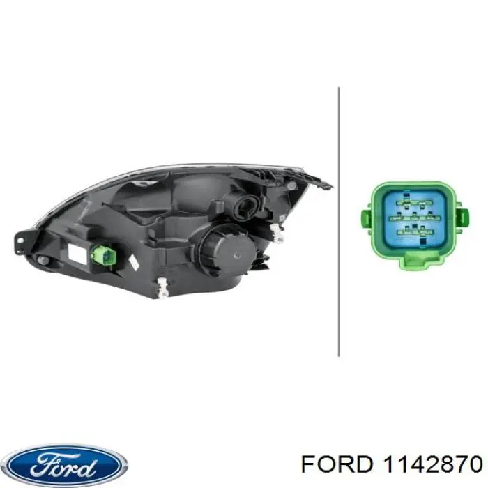 Правая фара 1106922 Ford
