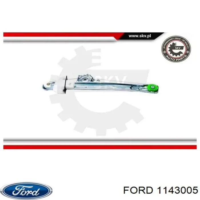 Механизм стеклоподъемника двери задней левой 1143005 Ford