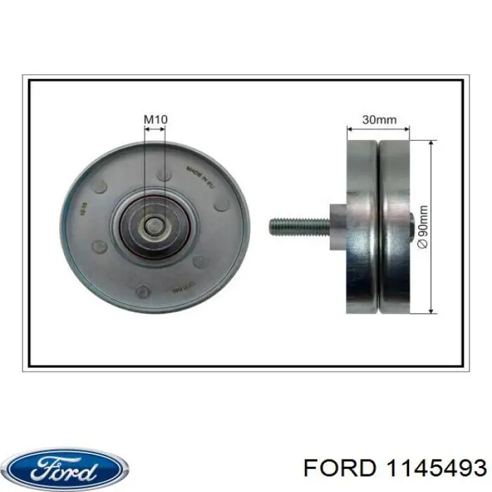 Паразитный ролик приводного ремня Ford 1145493 цена, от 15.65 USD