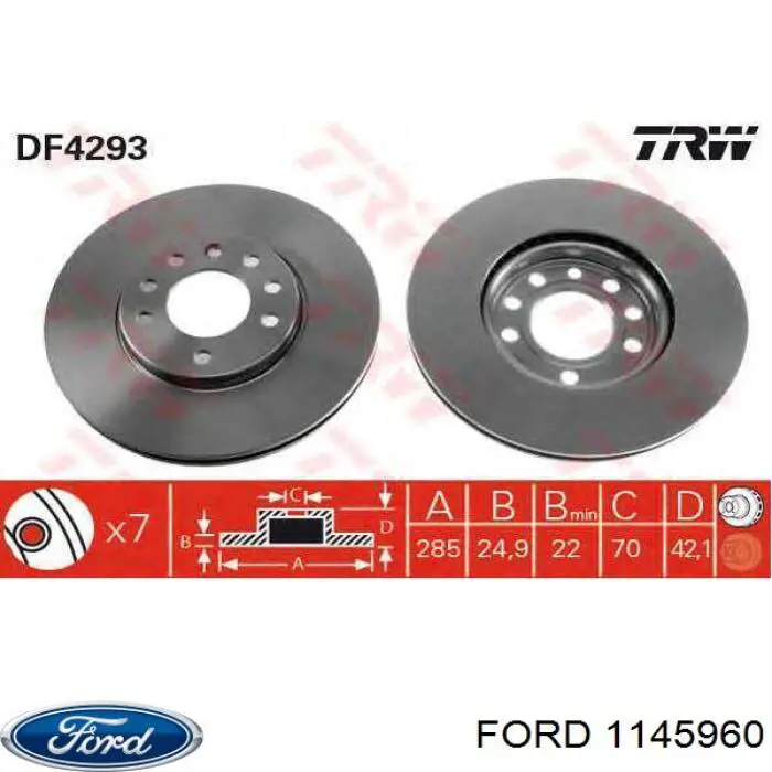 Прокладка масляного насоса Ford 1145960 цена, от 11.35 USD
