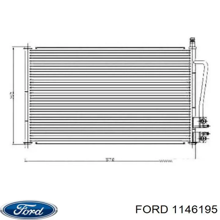 Купить 1146195 Ford Радиатор системы охлаждения кондиционера