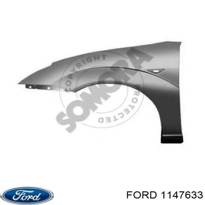 Купить 1147633 Ford Крыло переднее левое