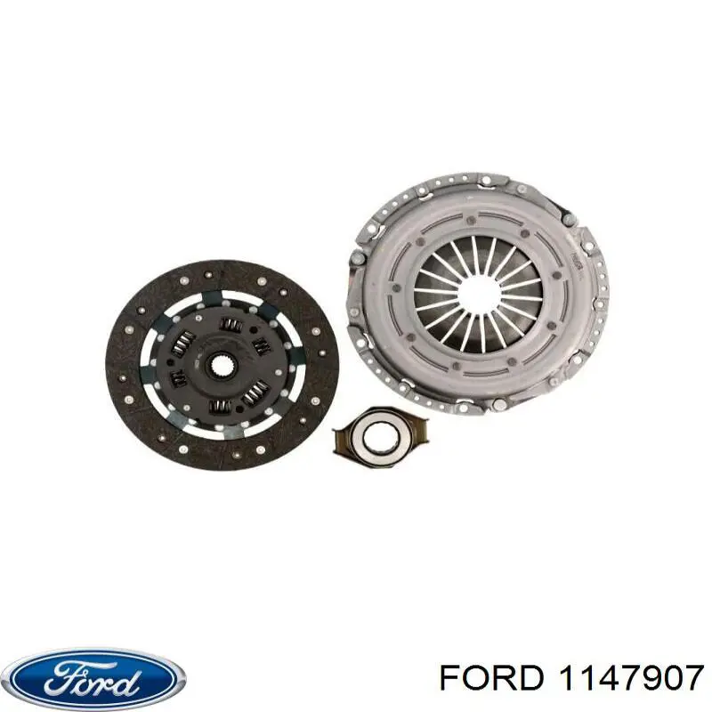 Купить 1147907 Ford Комплект сцепления (диск, корзина, подшипник)