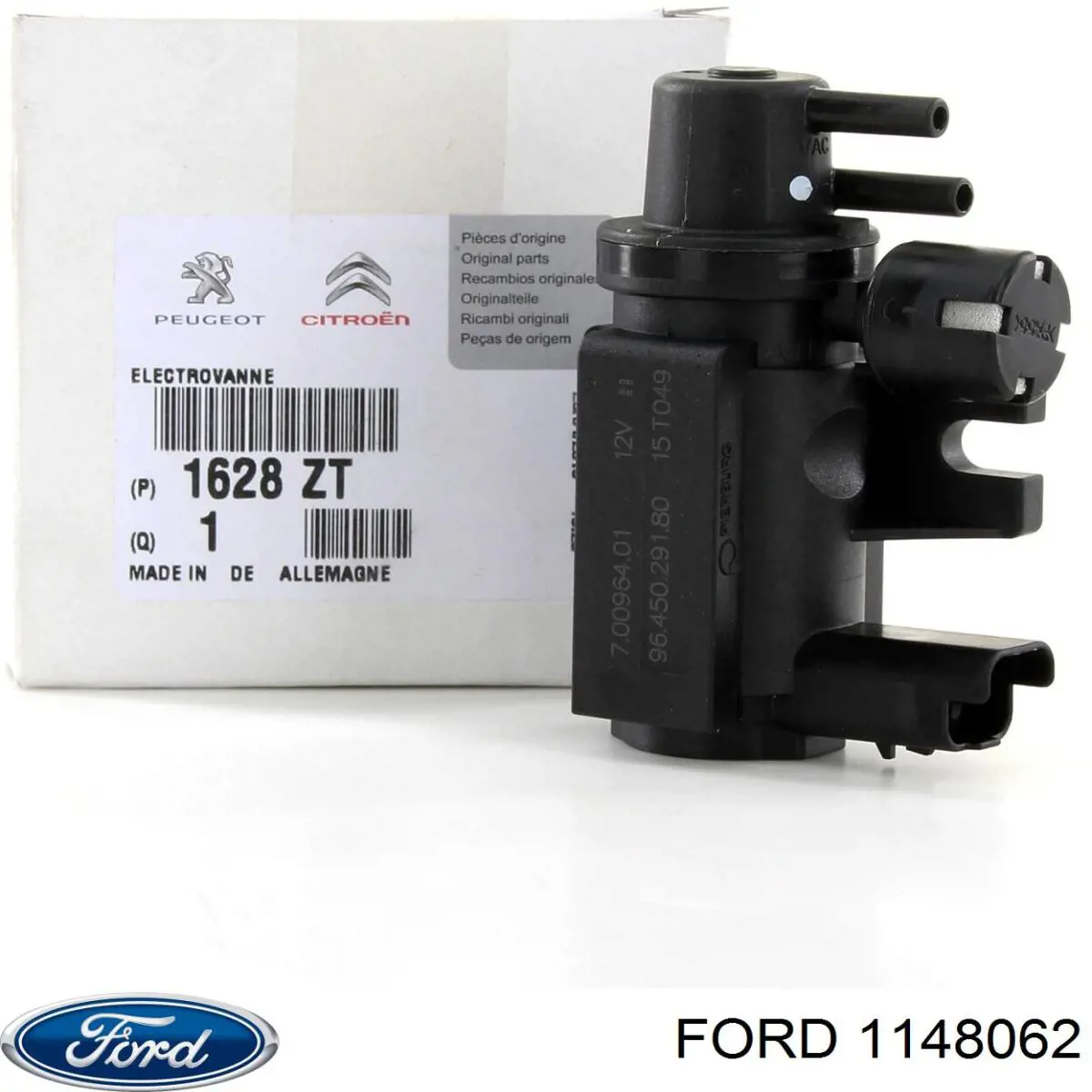 Купить 1148062 Ford Клапан преобразователь давления наддува (соленоид) 