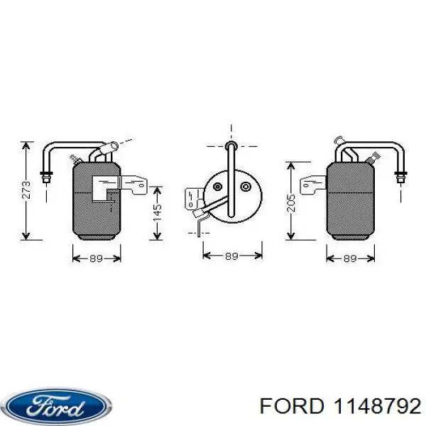 Осушитель кондиционера 1148792 Ford