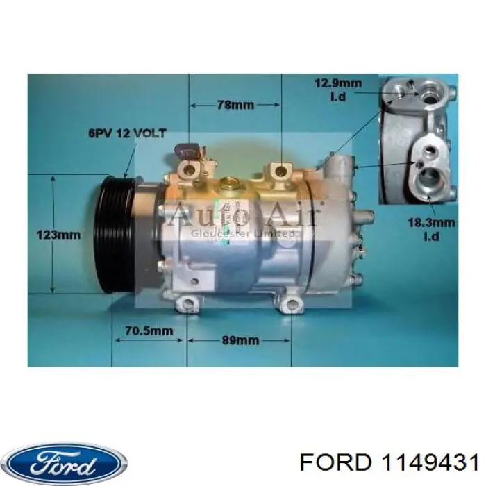 1149431 Ford компрессор кондиционера