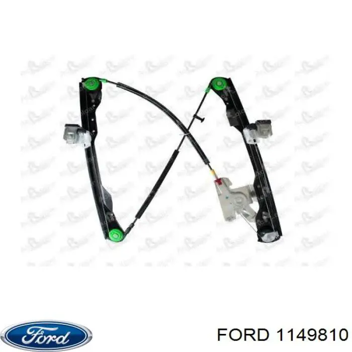 1149810 Ford mecanismo de acionamento de vidro da porta dianteira direita