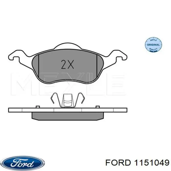 Купить 1151049 Ford Колодки тормозные