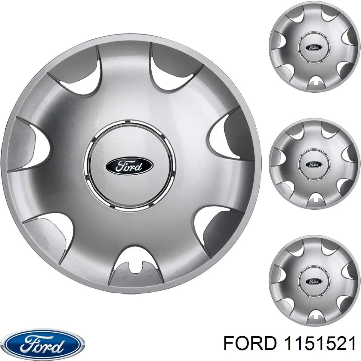 Колпак колесного диска на Ford Fiesta II 