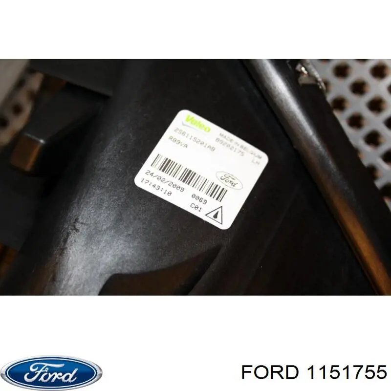 Фара противотуманная левая 1151755 Ford