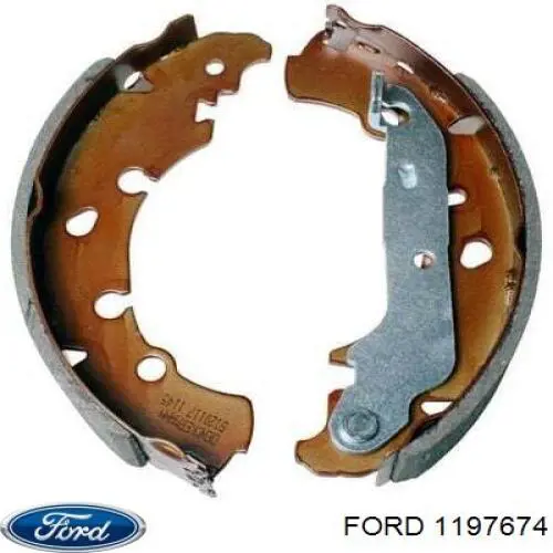 1197674 Ford sapatas do freio traseiras de tambor