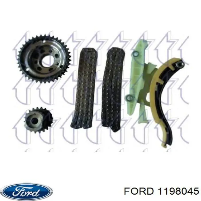 1198045 Ford Сальник коленвала двигателя, передний