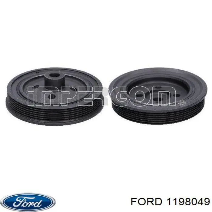 Купить 1198049 Ford Шкив-демпфер коленвала